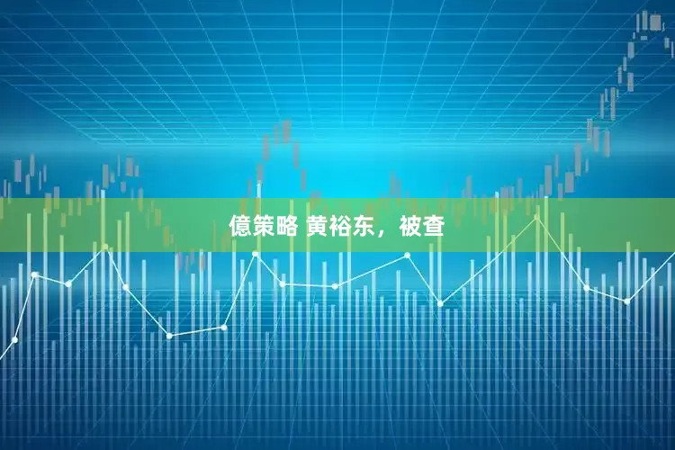 億策略 黄裕东，被查